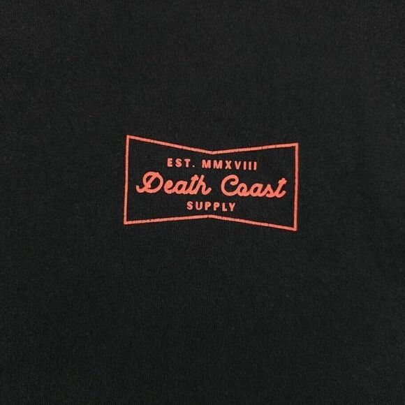 Death Coast Supply T Shirt Mens Size XL Live Fast Die Slow Skull Lobster - Picture 3 of 7